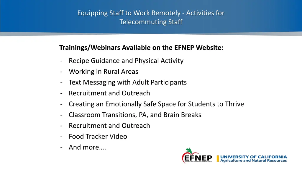 equipping staff to work remotely activities 4