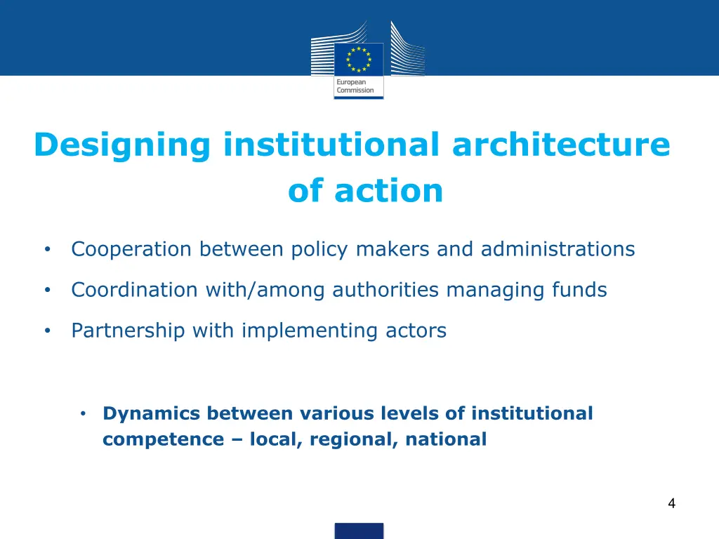 designing institutional architecture of action