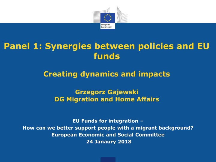 panel 1 synergies between policies and eu funds