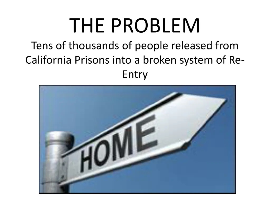 the problem tens of thousands of people released