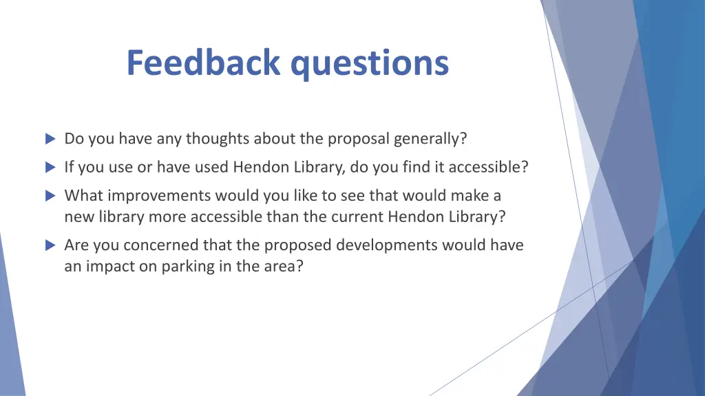 feedback questions