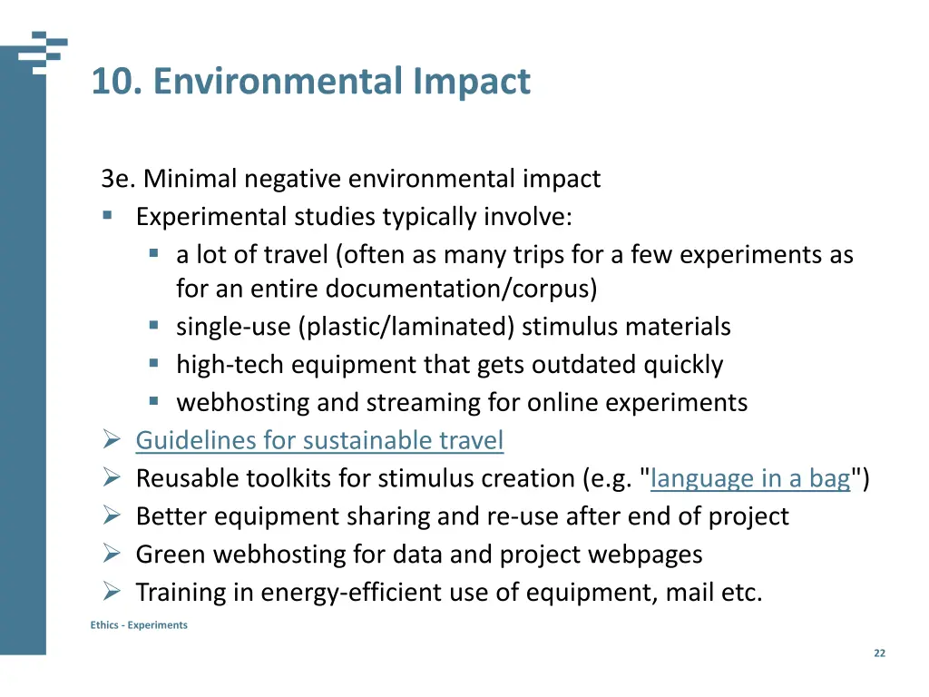 10 environmental impact
