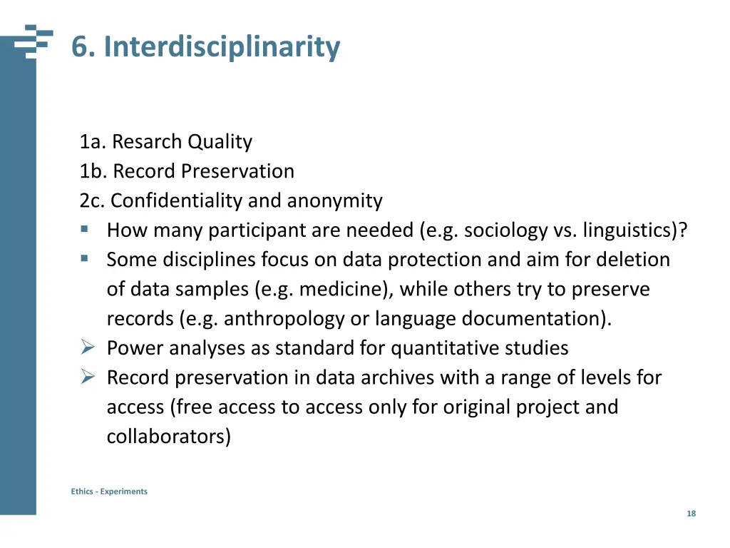 6 interdisciplinarity