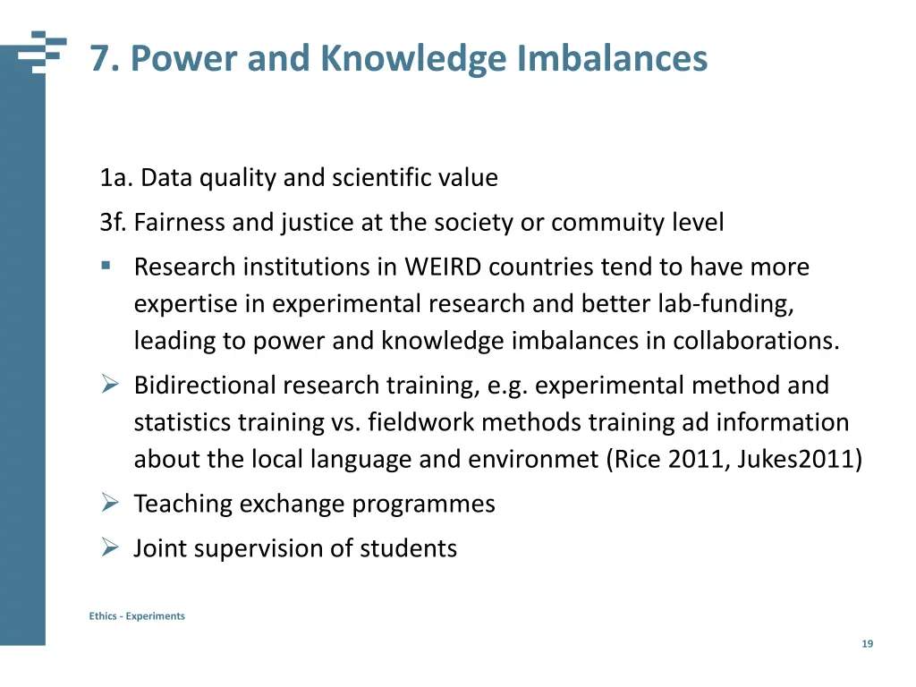 7 power and knowledge imbalances