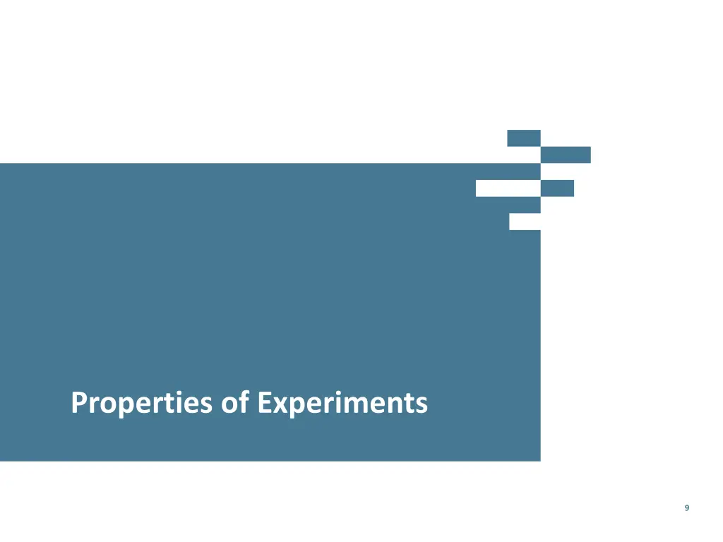 properties of experiments