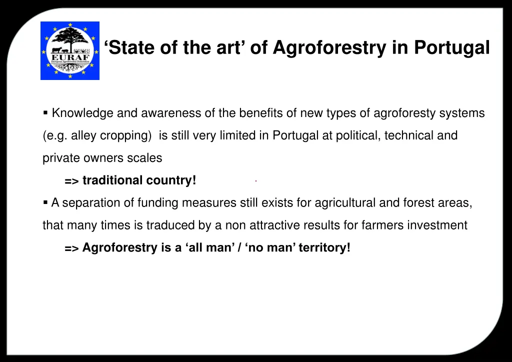 state of the art of agroforestry in portugal 4