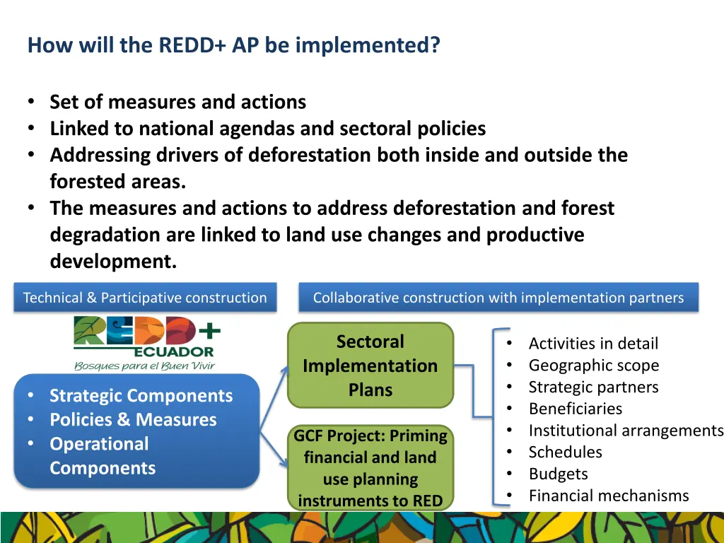how will the redd ap be implemented