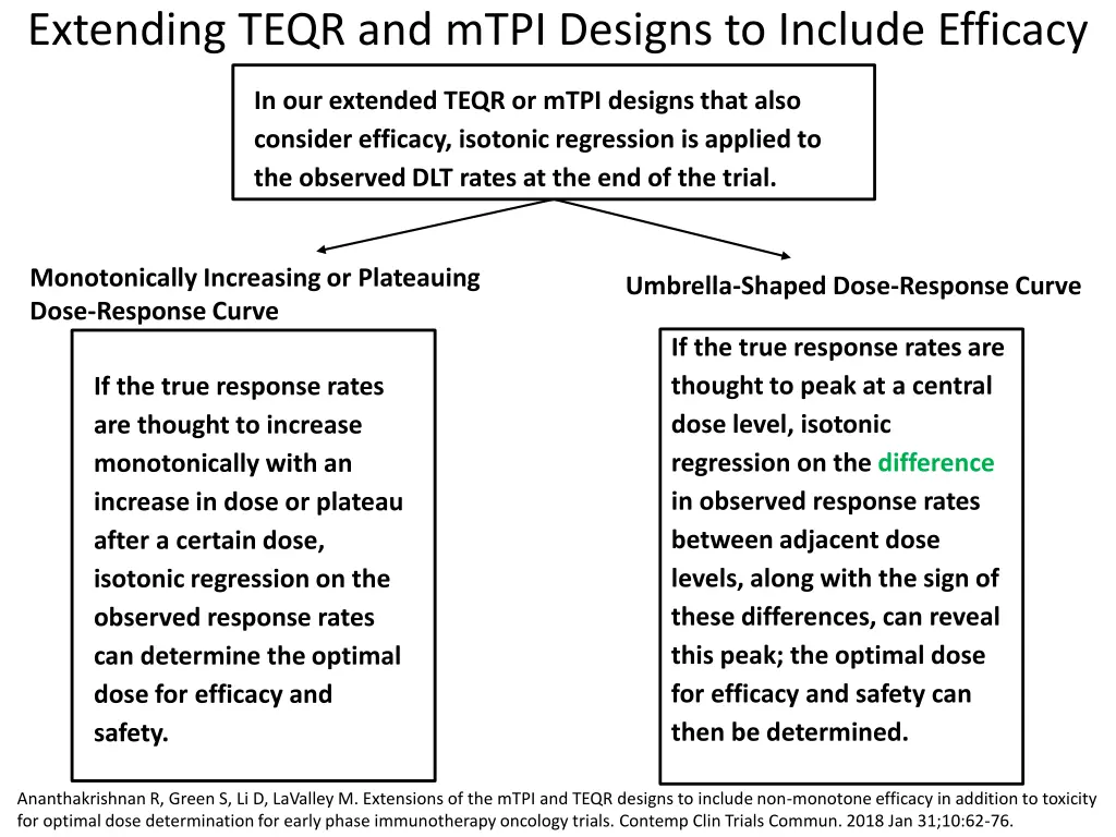 extending teqr and mtpi designs to include