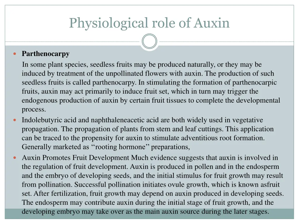 physiological role of auxin 2
