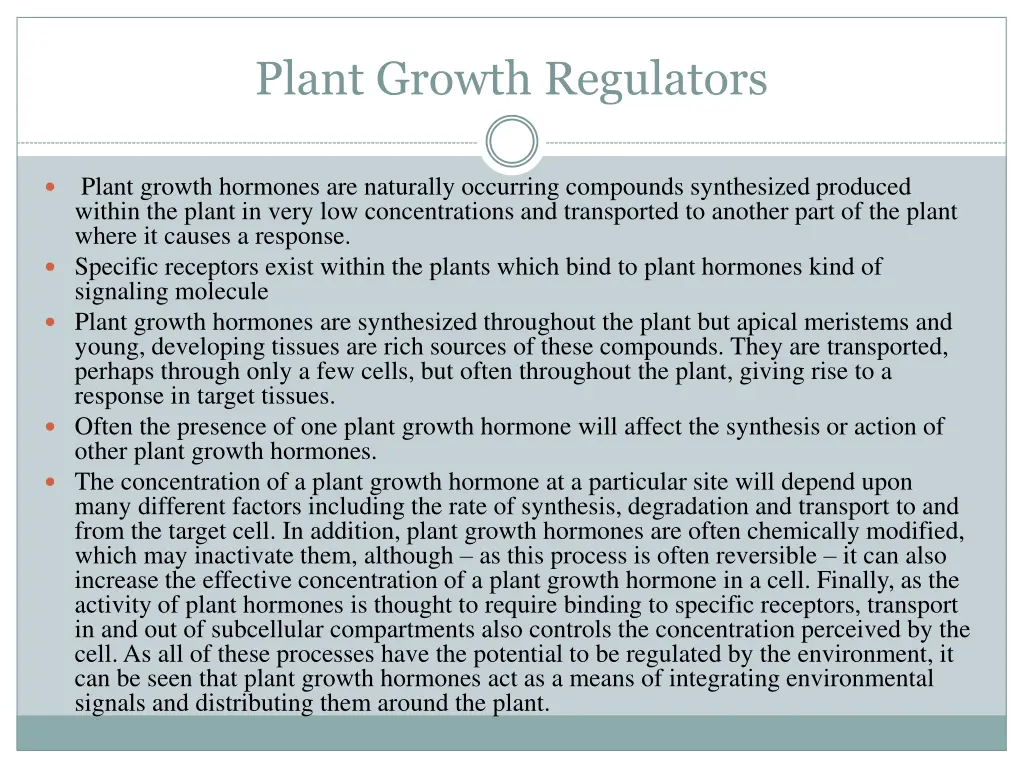 plant growth regulators 1