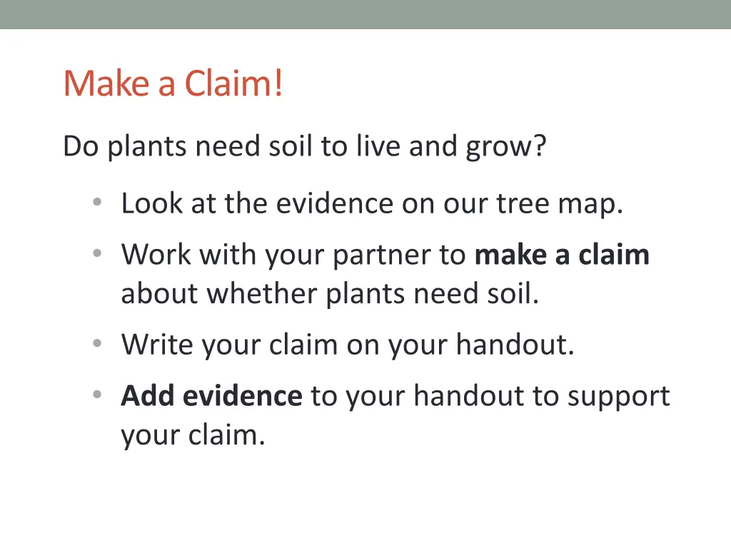 make a claim