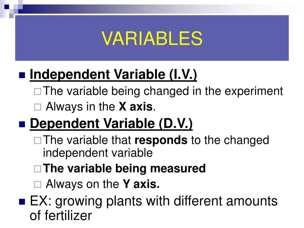 variables
