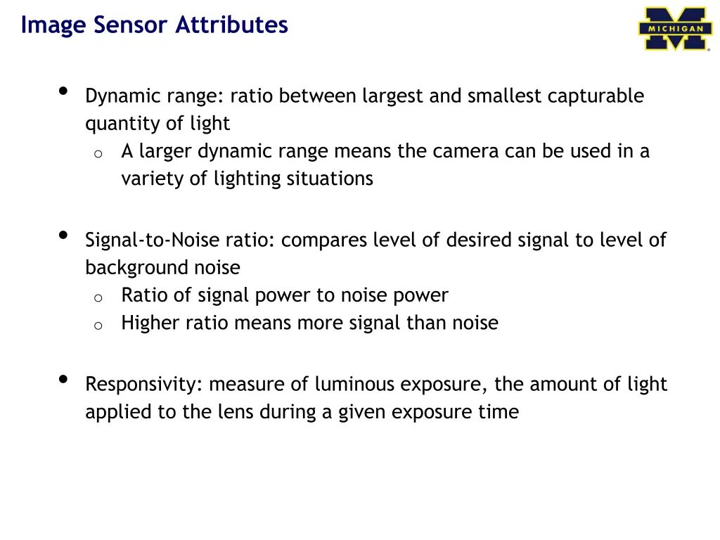 image sensor attributes 3