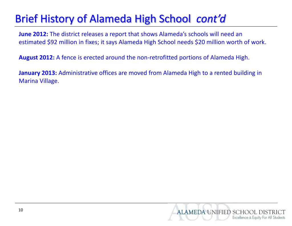 brief history of alameda high school cont d 5