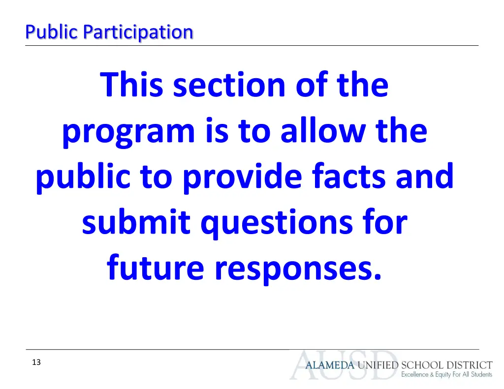 public participation