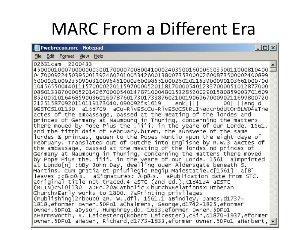 marc from a different era