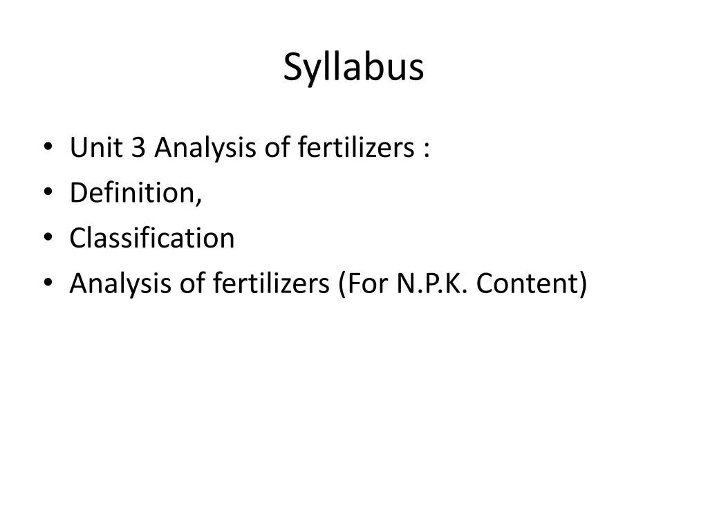 syllabus