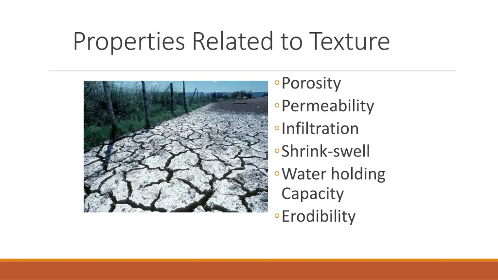 properties related to texture
