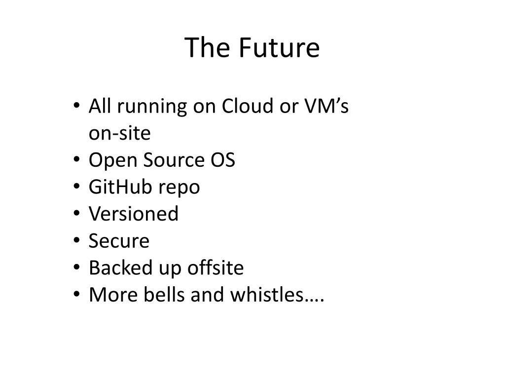 the future