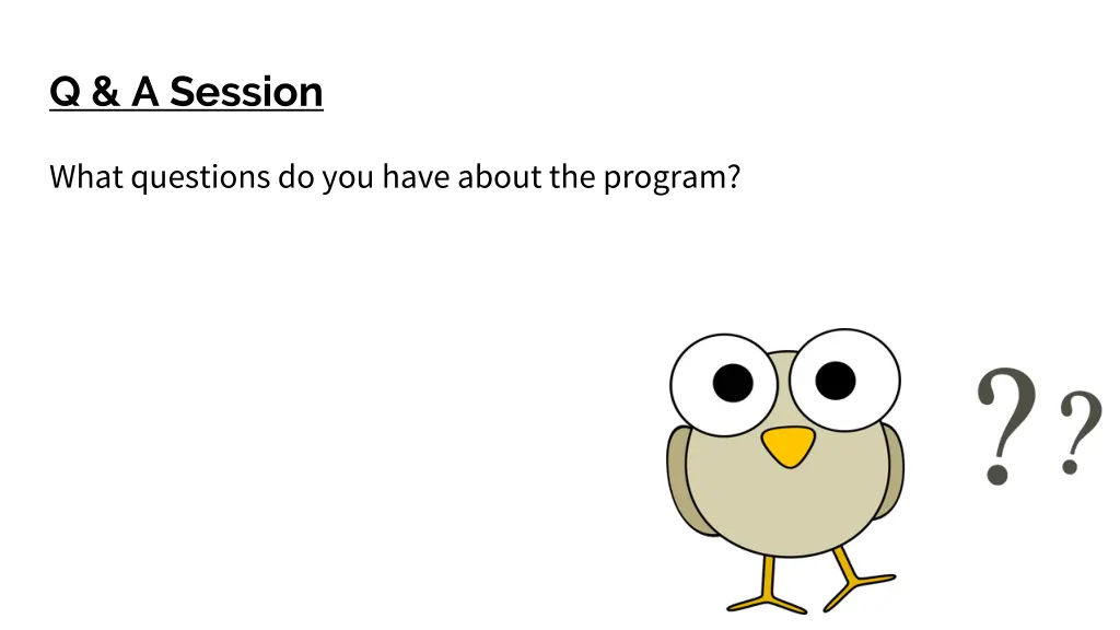 q a session
