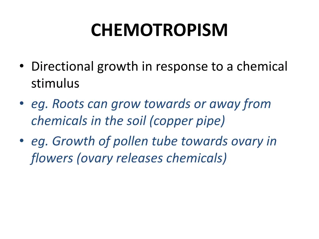 chemotropism