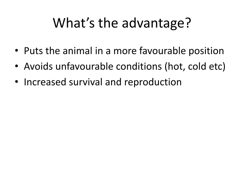 what s the advantage