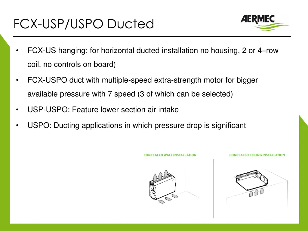 fcx usp uspo ducted