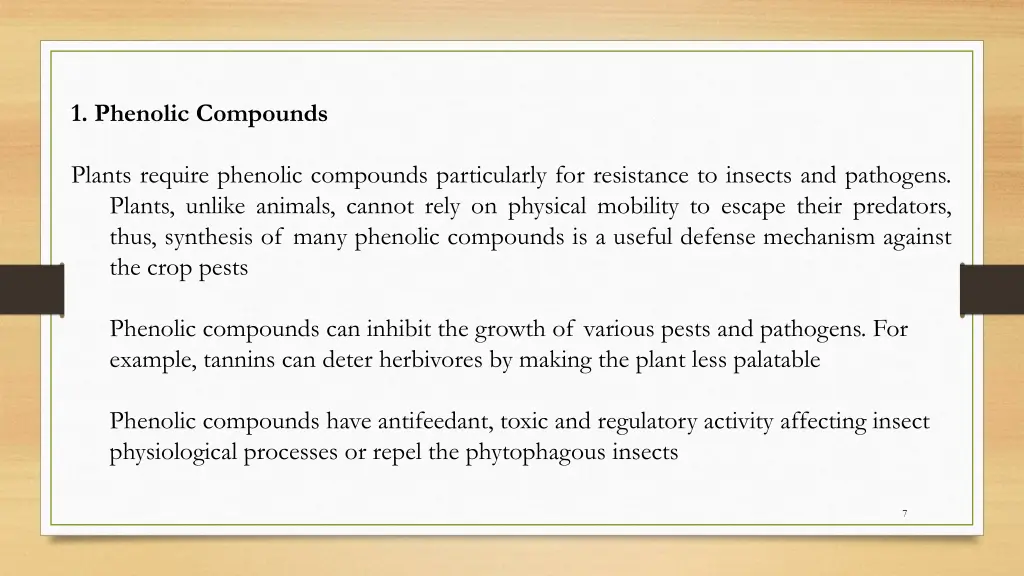 1 phenolic compounds
