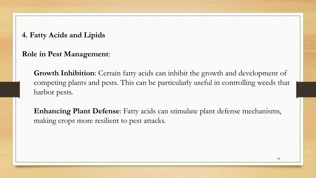 4 fatty acids and lipids