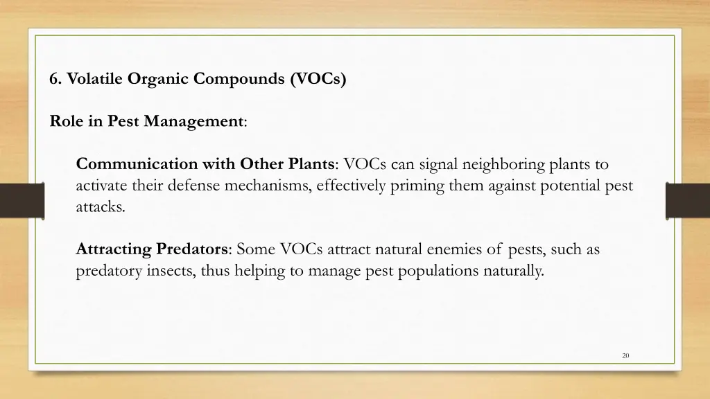 6 volatile organic compounds vocs