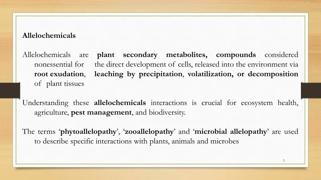 allelochemicals allelochemicals are plant