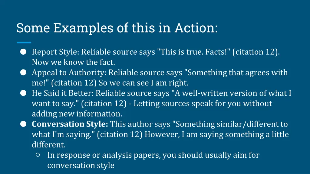 some examples of this in action