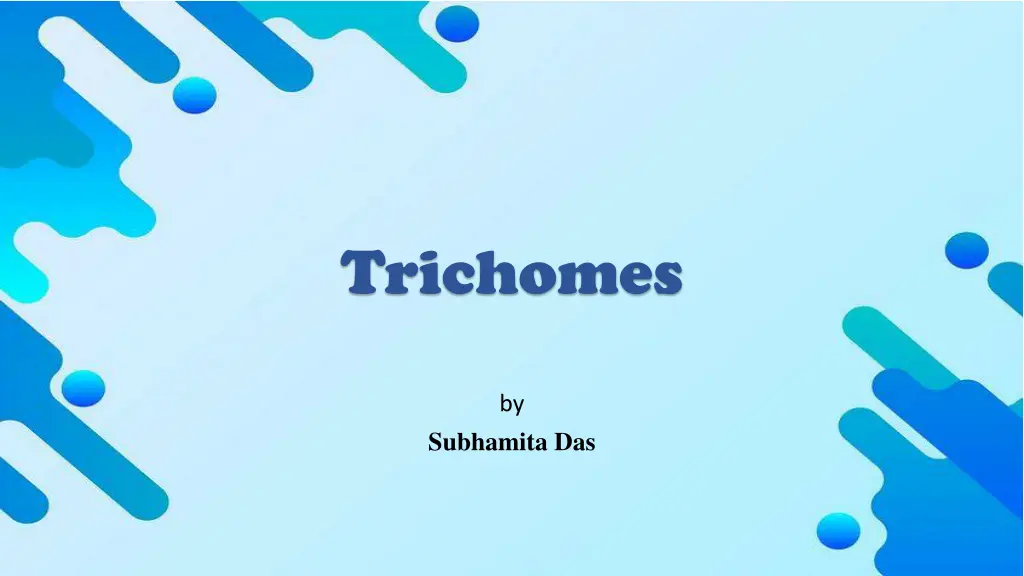 trichomes