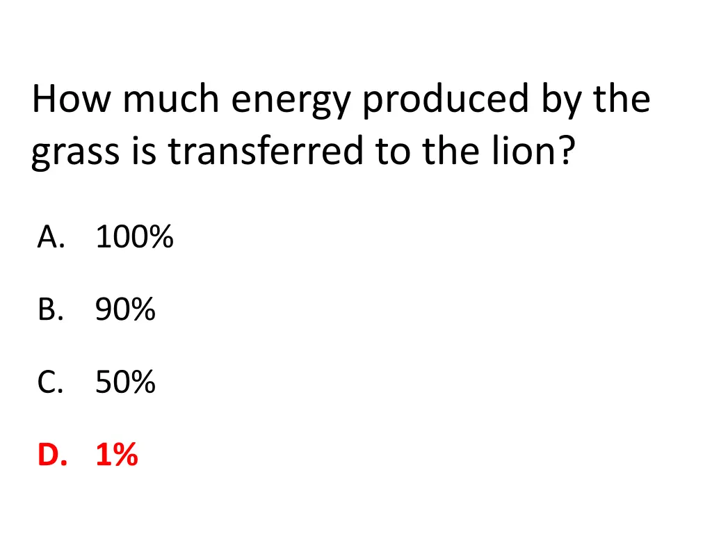 how much energy produced by the grass