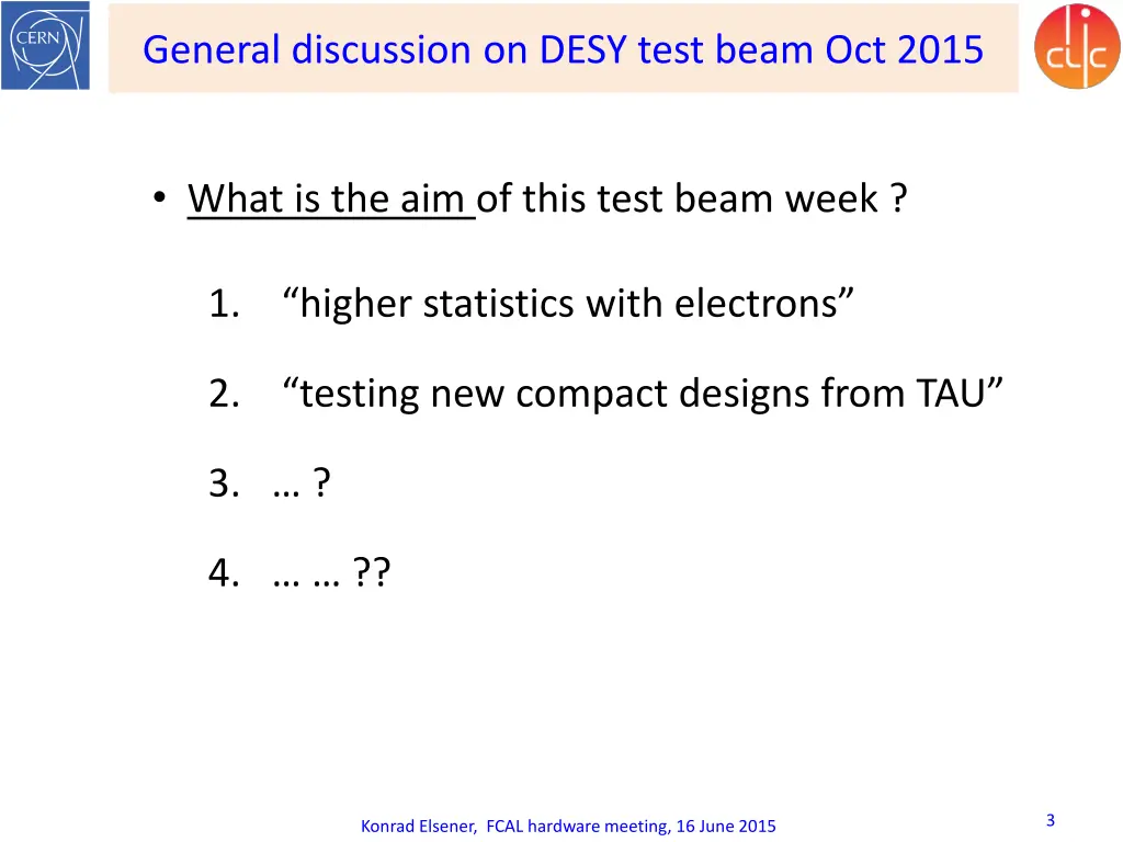 general discussion on desy test beam oct 2015 1
