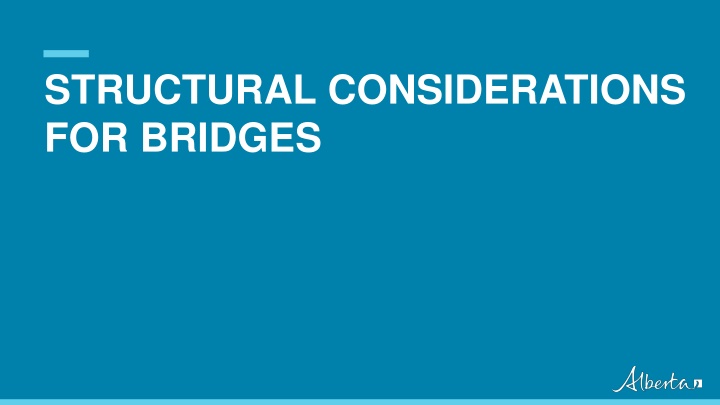 structural considerations for bridges