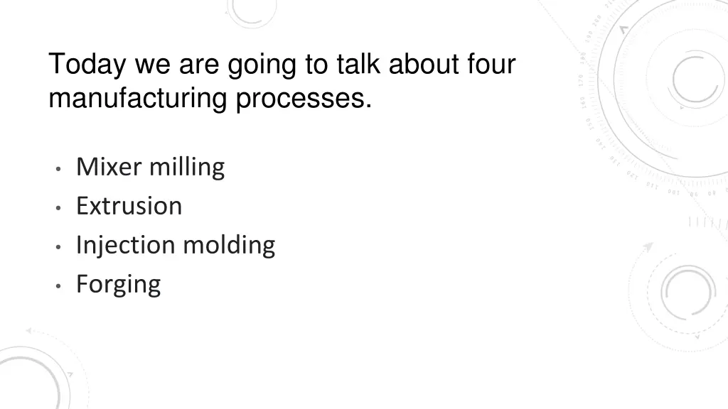 today we are going to talk about four