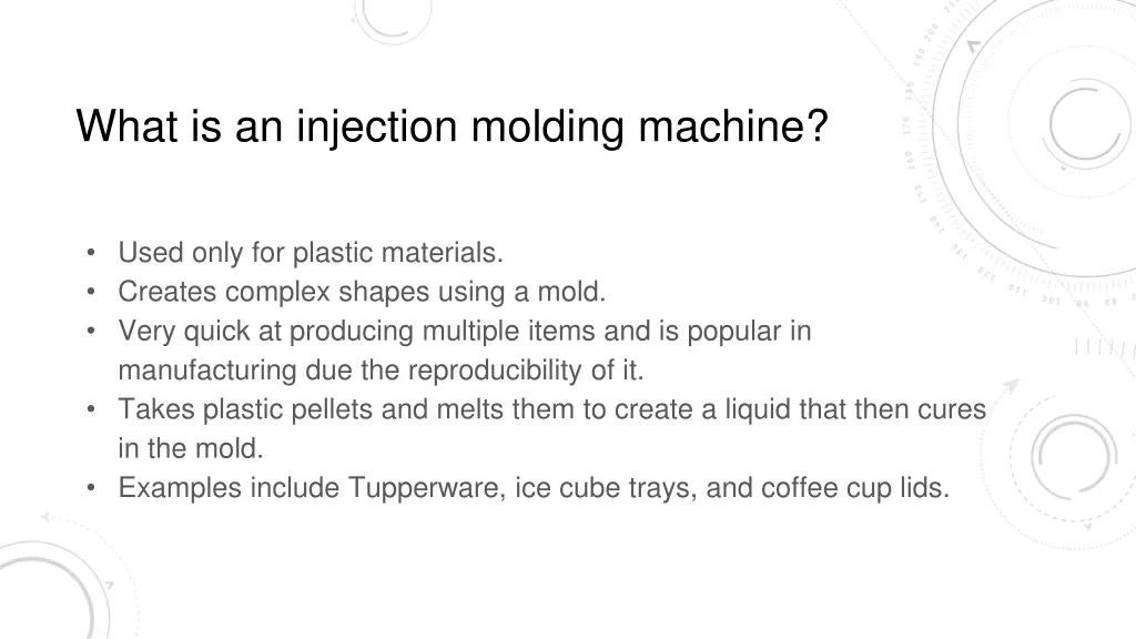 what is an injection molding machine
