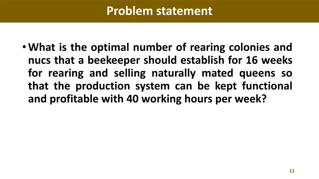 problem statement