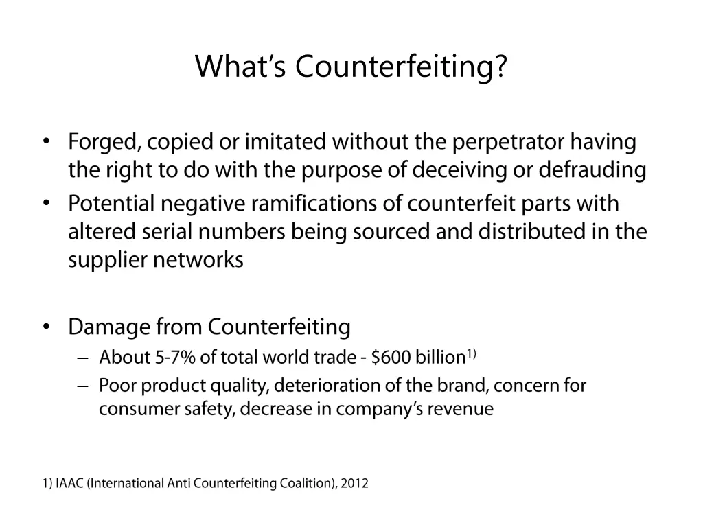 what s counterfeiting