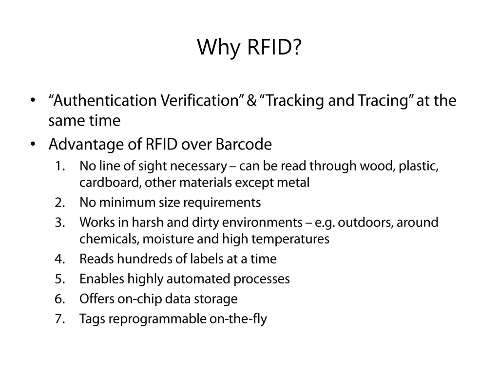 why rfid