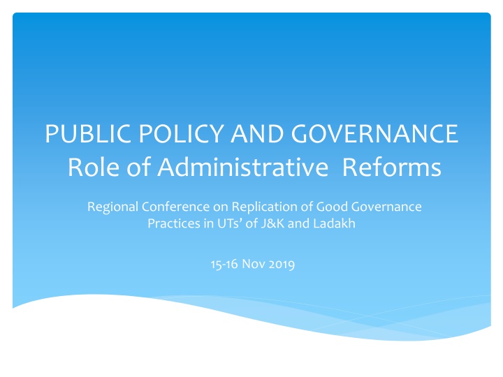 public policy and governance role