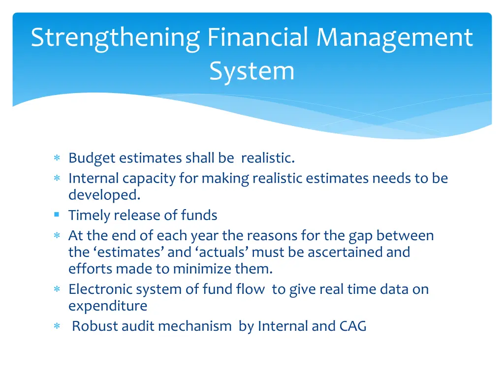 strengthening financial management system 1