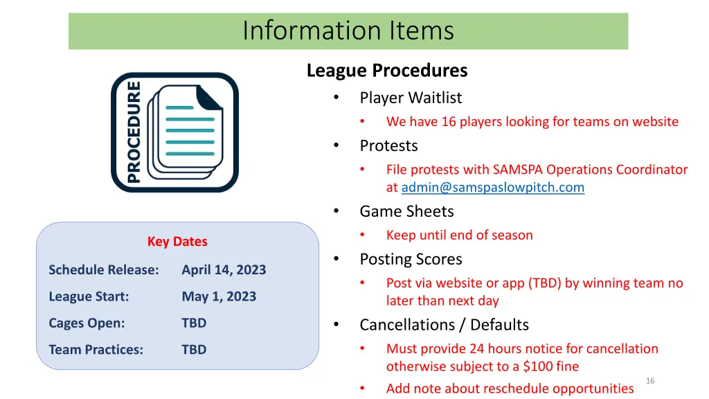 information items 3