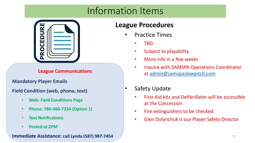 information items 4