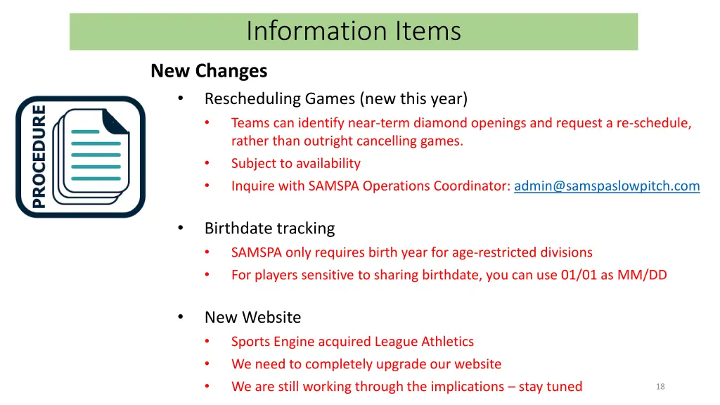 information items 5