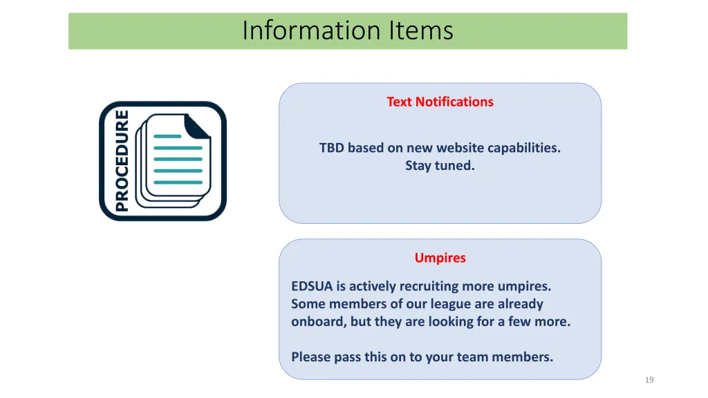 information items 6