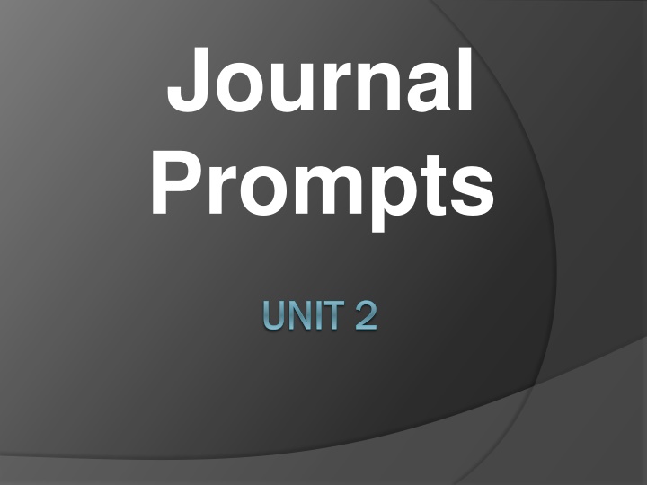journal prompts