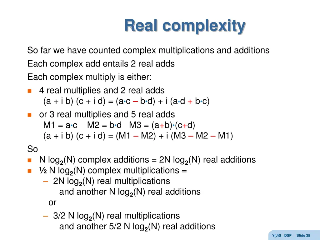 real complexity