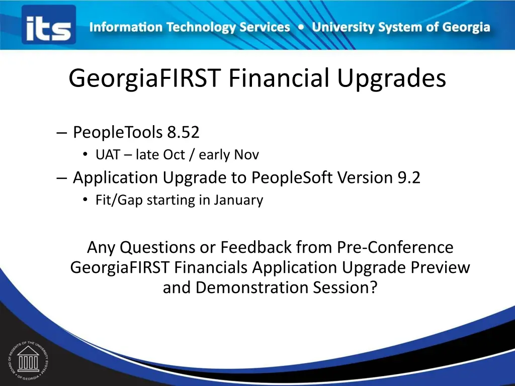 georgiafirst financial upgrades
